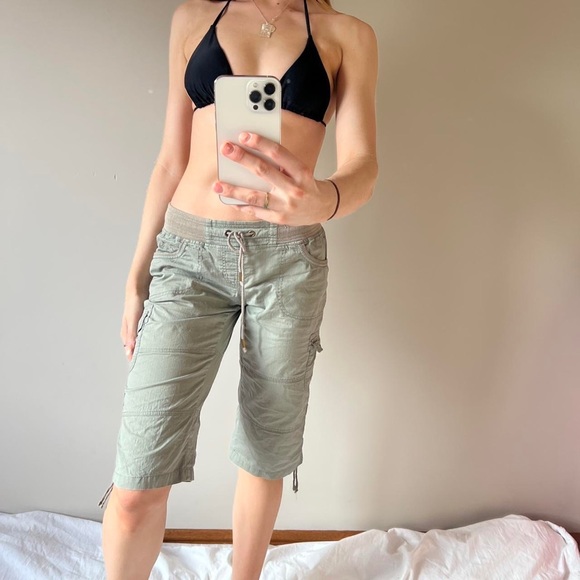 Khaki Cargo Shorts - Picture 2 of 4